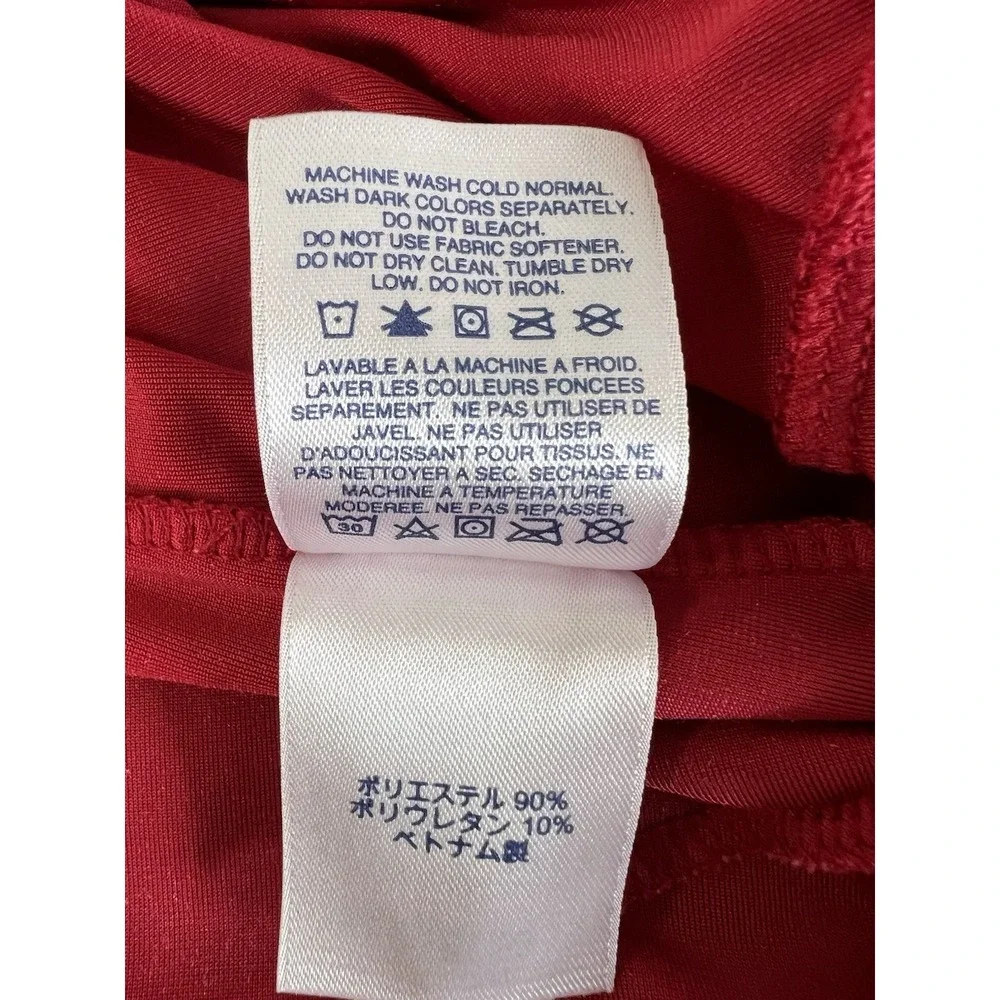 Lands' End Girl Children Place, Size M 5-6 Red Velvet‎ Velour Dress